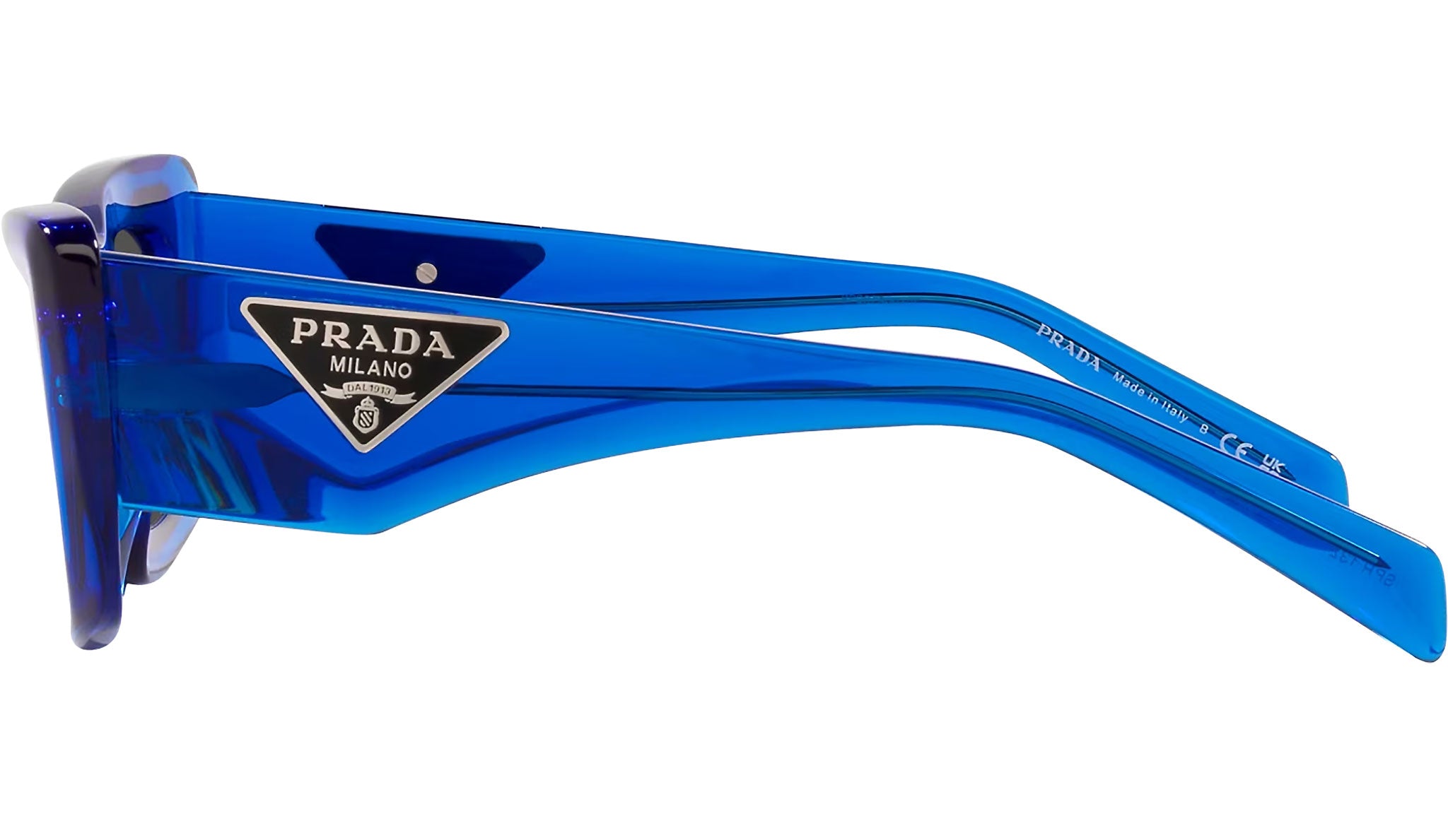 Farfetch Prada Eyewear Duple rectangular-frame sunglasses blue & black  0PR61XS - Farfetch | ShopLook